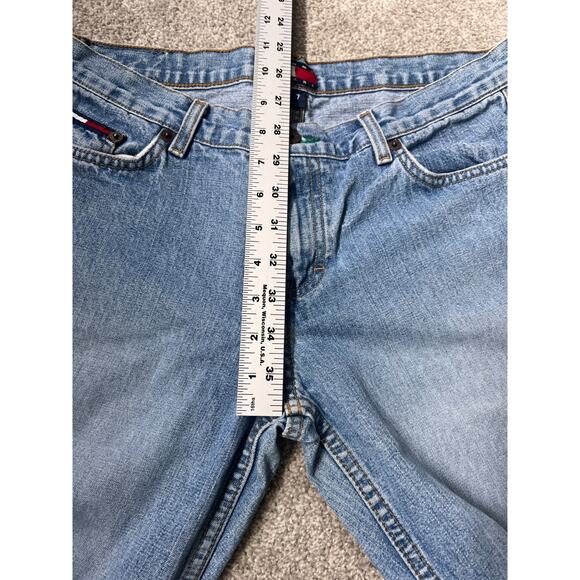 Vintage Tommy Hilfiger Jeans Womens Size 7 Blue Denim Light Wash UAV-UAV Y2K - Picture 6 of 9